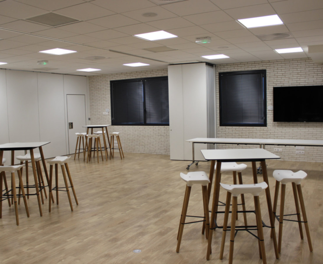 Salles 2 et 3 en configuration cocktail organisation cocktail