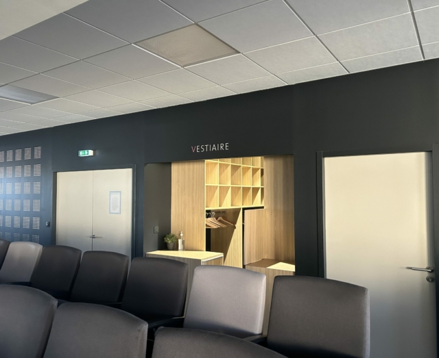 Les vestiaires de L'Amphi