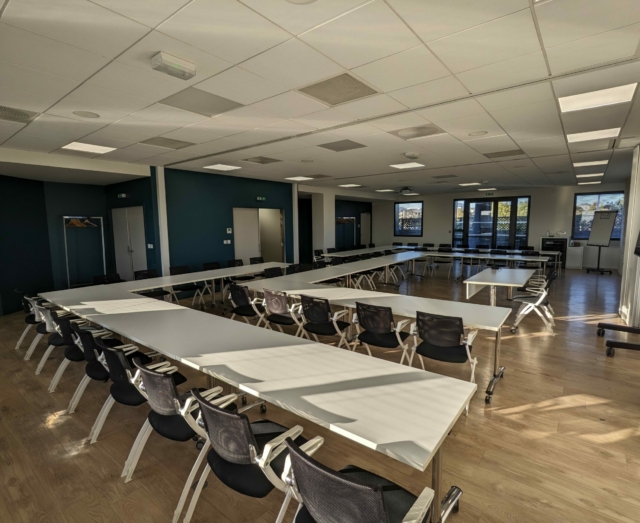 Salles 1, 2 et 3 en configuration double U