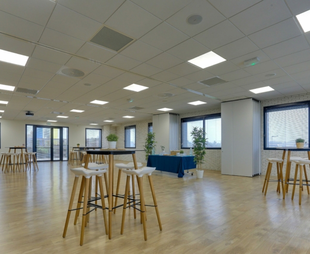 Salles 1, 2 et 3 en configuration cocktail